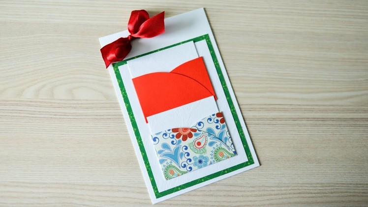 How to make : Greeting Card with Pockets | Kartka Okolicznościowa z Kieszonkami - Mishellka #299 DIY