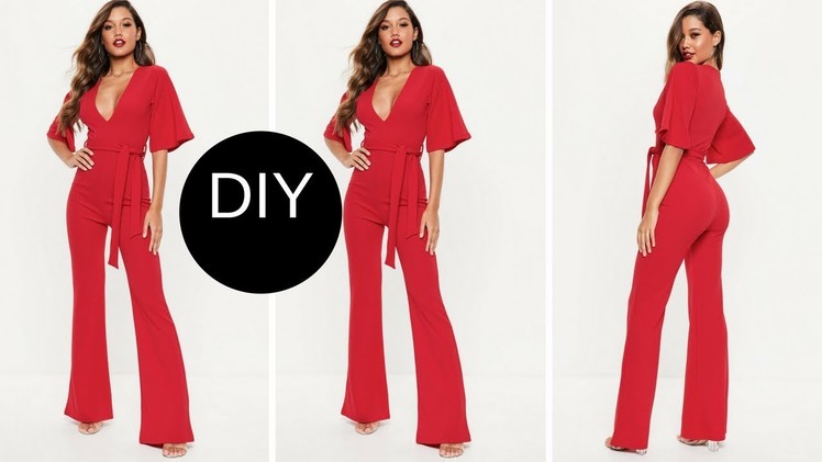 HOW TO MAKE JUMPSUIT - EASY SEWING - BEGINNER SEWING