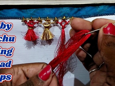 New Saree Kuchu Design using bead caps I Ladies Club
