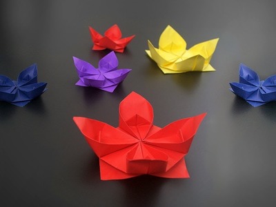 Origami: Simple Lotus Flower - Instructions in English (BR)