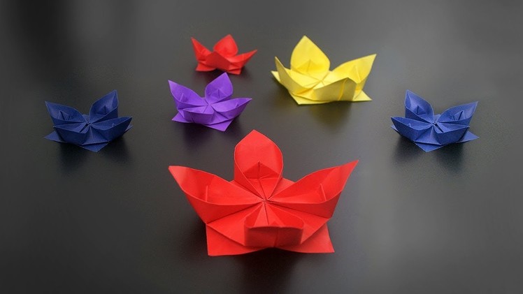 Origami: Simple Lotus Flower - Instructions in English (BR)