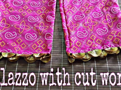 Palazzo pant from old dupatta[recycle.reuse old dupatta][DIY]