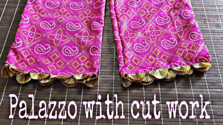 Palazzo pant from old dupatta[recycle.reuse old dupatta][DIY]