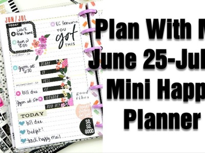 Plan With Me | June 25-July 1 | Mini Happy Planner