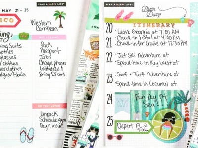 Repurposing A Happy Planner Hourly Sheet For A Packing List.Itinerary