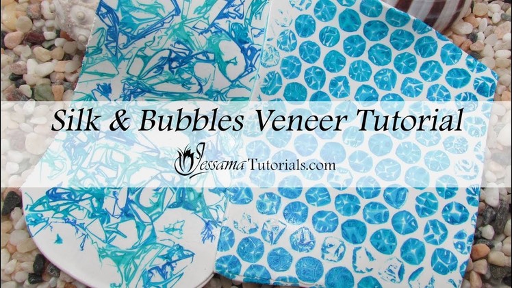 Silk and Bubbles Polymer Clay Veneer Tutorial