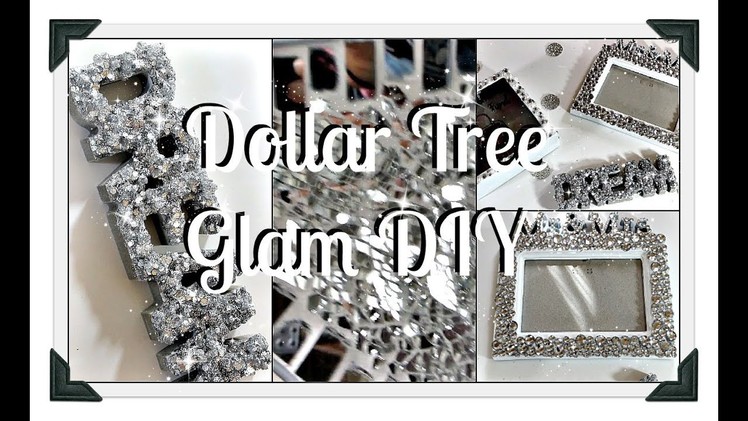 ????Three Glam Dollar Tree DIY's|| ????Frame|| ????Sign|| Bank????