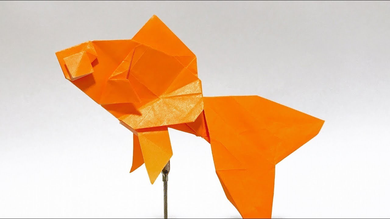 折り紙 金魚 の折り方 Origami Goldfish Sakusaku858