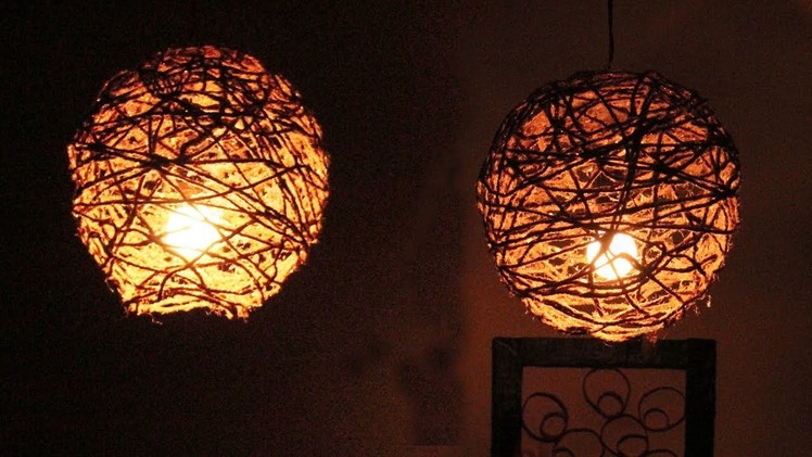 Amazing DIY Idea Balloon And Rope Lamp #DIYCRAFTS  how to make