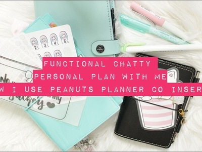 Chatty Functional Personal Planner Plan With Me Peanuts Planner Co Inserts