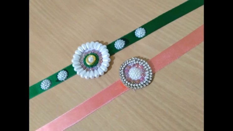 DIY. Easy and beautiful Rakhi making idea.How to make rakhi with silk thread. DlY = Simple Rakhi