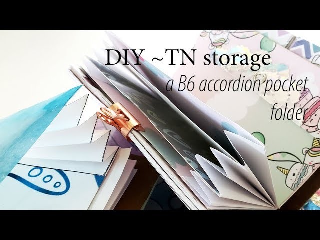 DIY~ TN storage | a B6 Accordion pocket folder for your Travelers Notebook
