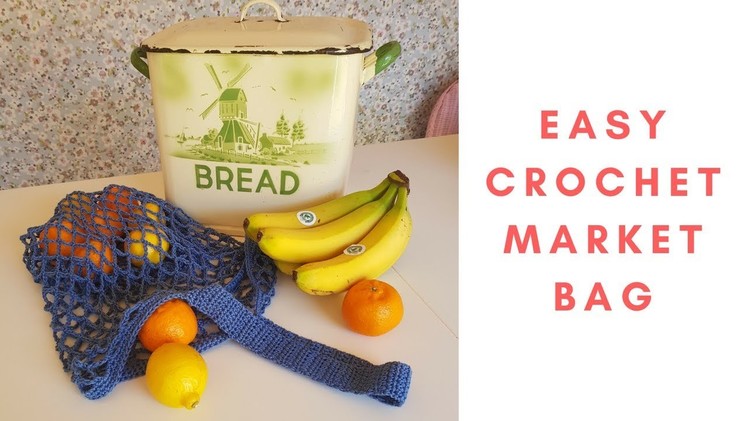 Easy Crochet Market Bag Tutorial