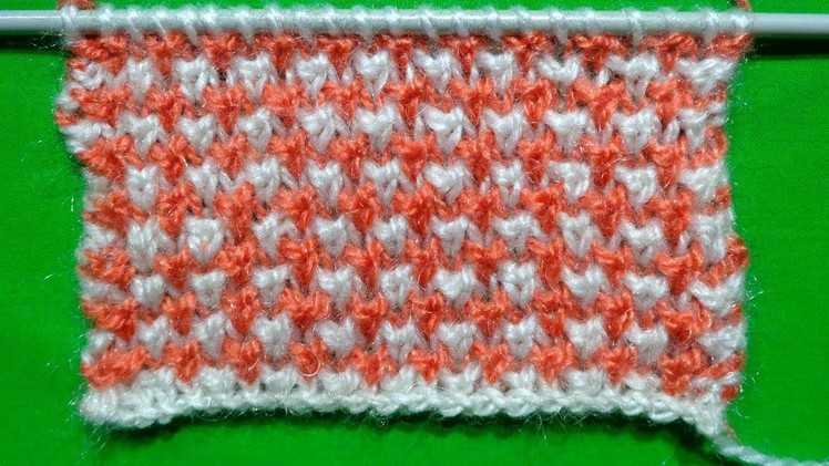 Easy knitting tutorial Sample #30 for Freshers Knitters | Fashion & Design | Apoorvi Creation