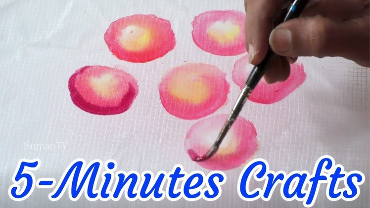 Fabric Painting Tutorial for Beginners | Fabric Painting on Clothes | 5-Minutes Crafts | SumanTv Mom