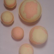 handmade all natural pineapple/orange bath bombs