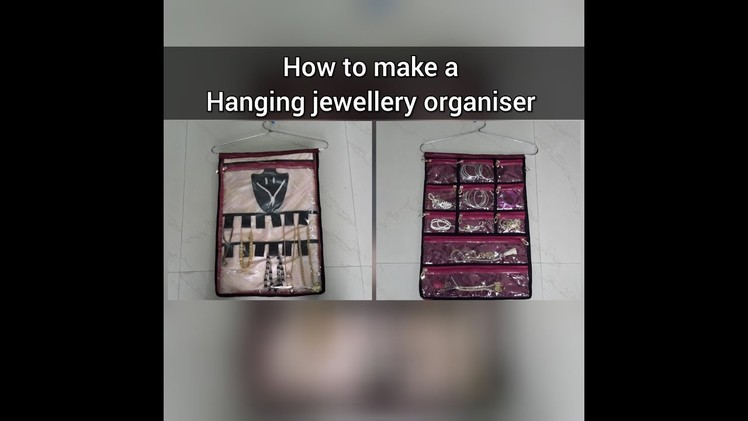 How to make a hanging jewellery organiser