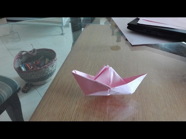 How to make an origami boat made by a 6-year-old boy - Kids to kids origami