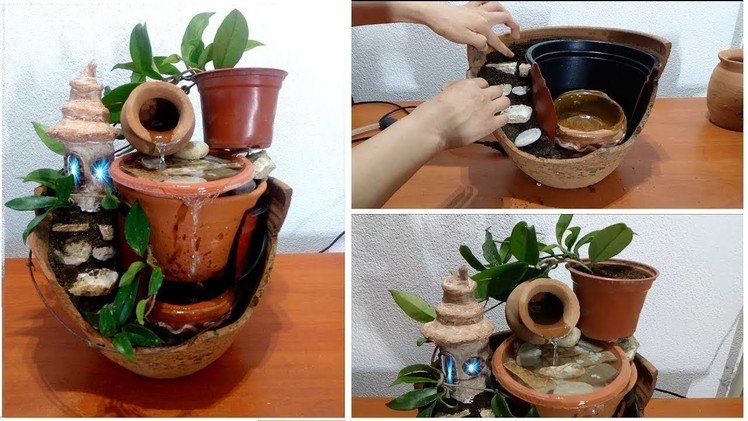 How to make beautiful fountain from broken vase