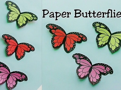 How to make Butterfly with Paper.Paper Butterfly Making.3D Butterflies