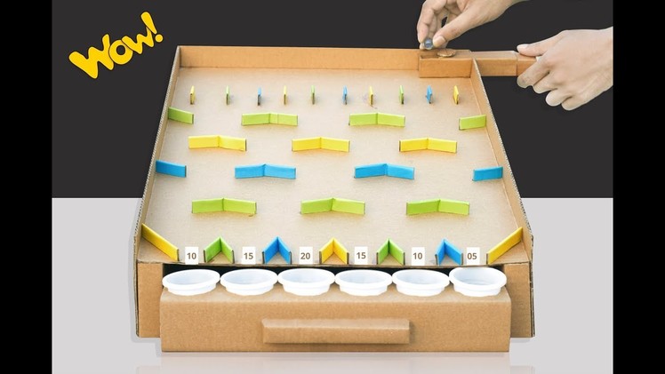 How to Make marble rolling Game from Cardboard ! DIY Amazing Game at home