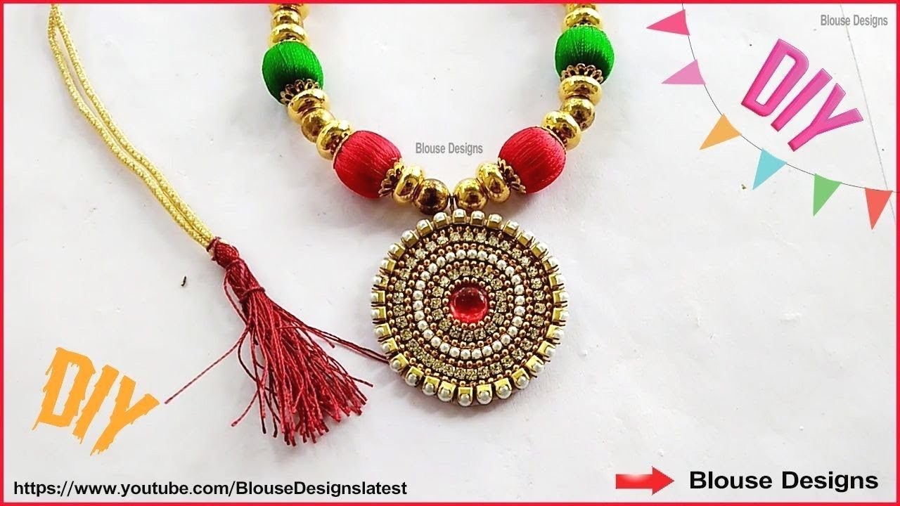 how to make necklace with thread