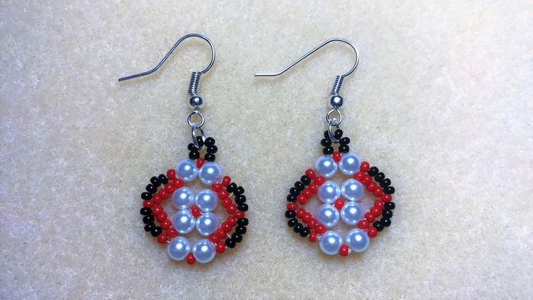 How to make Simple Beaded Earring at home. Beaded Jewelry