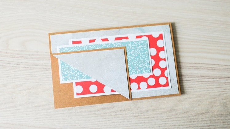 How to make : Simple Greeting Card | Prosta Kartka Okolicznościowa - Mishellka #300 DIY