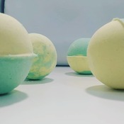 Lime \lemon handmade all natural ingredients bath bombs