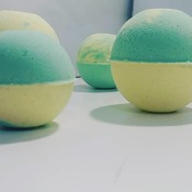 Lime \lemon handmade all natural ingredients bath bombs