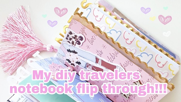 My diy travelers notebook flip through | Planning With Eli