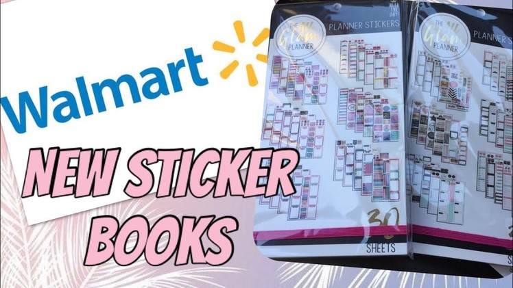 NEW Walmart planner sticker books~The All Glam Planner