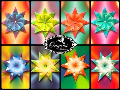 Origami Maniacs 322: Double Sided 8 Pointed Star