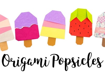 Origami Popsicle Tutorial - Ice Lolly - DIY - Paper Kawaii