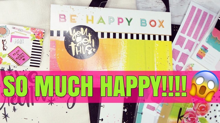 SPECIAL SURPRISE - NEW HAPPY PLANNER | BE HAPPY BOX UNBOXING | HAPPY MAIL CLASSIC HAPPY PLANNER