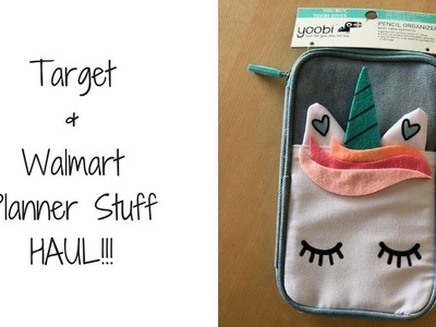 Target and Walmart Planner Stuff HAUL!