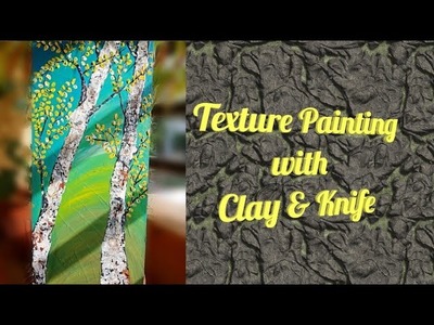 Texture painting l clay art work  l knife painting l Acrylic painting  l #CraftArena 31