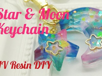 UV Resin DIY Star & Moon Keychain