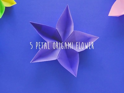 5 petal origami flower