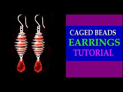 CAGED BEADS EARRINGS TUTORIAL | NEZ DESIGNS