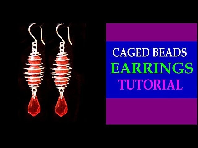CAGED BEADS EARRINGS TUTORIAL | NEZ DESIGNS