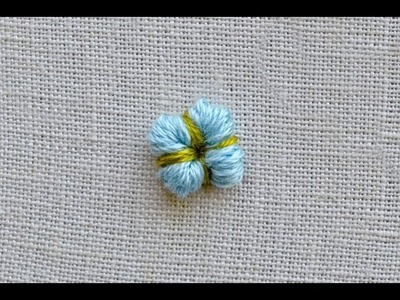 Cotton flower embroidery tutorial