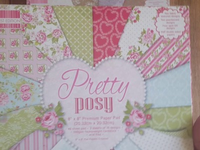 Craft Paper Haul - First Edition Perfect Moments, Pretty Posy & Craft Sensations Delicate Rose