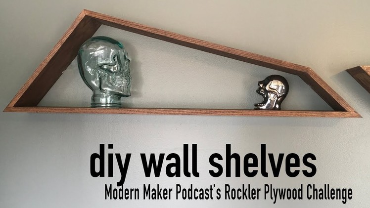 DIY Geometric Shadow Box.Wall Shelves — Rockler Plywood Challenge Entry
