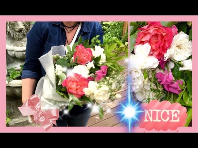 DIY ~ How To Gift Flowers From Your Yard ~ Wrapped Flowers