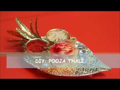DIY - How to Make Kumkum Chawal Thali || Pooja Thali by Laxmi Singla