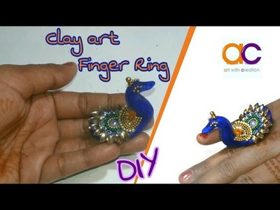 DIY : how to make Peacock Rings  easy | easy step by step | Art With Creation