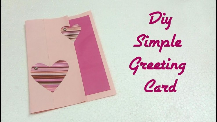 DIY Simple Greeting Card 2018.Art, Craft and Health