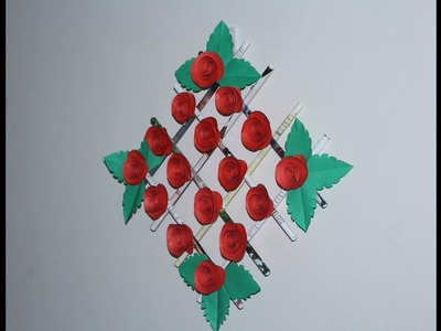 DIY Wall Hanging  Rose Flower | Best ROOM DECOR Crafts Ideas