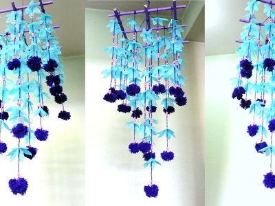 DIY-Wind Chime || How To Make Wind Chime Out Of Shopping Bag ||Home Decoration Ideas(Eti's ETC)